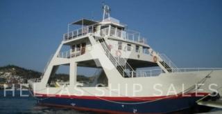 DOUBLE ENDED DAY PASSENGER-CAR-TRUCK FERRY w/double bottom